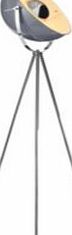 Colours Alboran Tripod Chrome Effect Floor Lamp