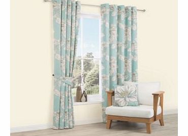 Colours Rowena Eyelet Curtains (L)1.37m