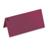 burgundy 1 hole place card