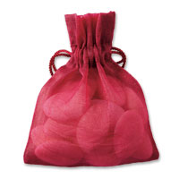 burgundy sachet bag