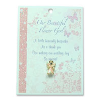 Flower girl angel pin