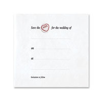 Confetti love hearts save the date inserts