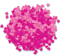 Confetti Matt fuschia heart confetti 28g