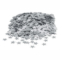 Confetti silver star metallic confetti