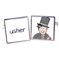 Confetti Usher picture glazed cufflinks