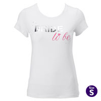 White bride t-shirt S