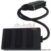 3 Way Scart Socket Extender 0.5Mtr