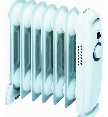  Mini Oil Filled Radiator, 700 Watt, White