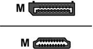 DISPLAYPORT MALE TO HDMI MALE