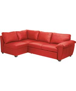 Fernando Leather Left Hand Sofa Bed Corner Group