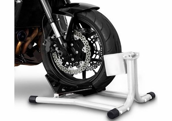 ConStands Motorcycle wheel chock ConStands Easy White for Triumph Adventurer, America, Bonneville T100/ SE, Daytona 600/ 650/ 675/ 675 R/ 750/ 900/ 955i/ 1200, Daytona T595 (955i), Legend TT, Scrambler, Speed F