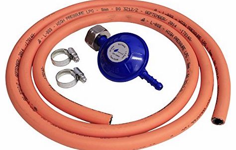 Boiling Ring Hose Kit Includes Screw on Butane Regulator for 4.5Kg Butane