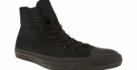 Black All Star Mono Hi Trainers