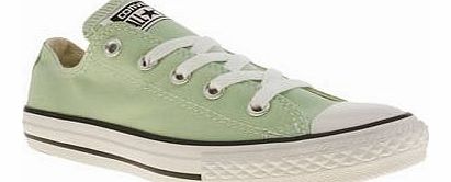 kids converse light green all star lo girls