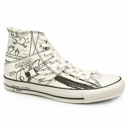 Male As Hi Kurt Cobain Fabric Upper in White and Black