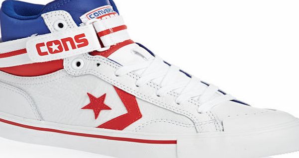 Mens Converse Pro Blaze Plus Shoes - White/