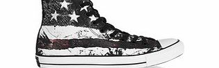 Mens CT white flag canvas hi-tops