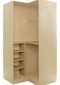 Cream Corner Wardrobe Unit Carcass