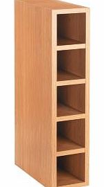 Oak Style Slab Wine Rack Cabinet