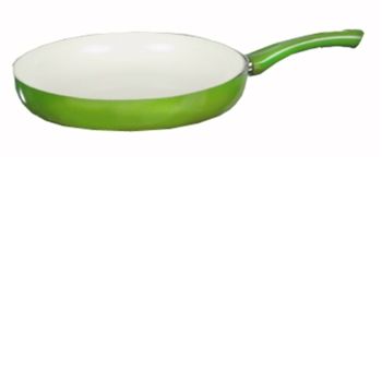 - Green Ceramic 3 Piece Pan Set