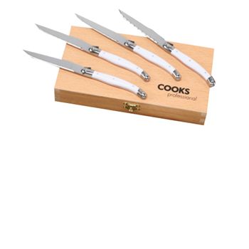 - Steak Knife Set in White -