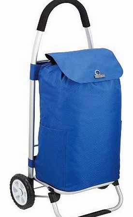 Cool Movers Kitchen Craft Aluminium Folding Shopping Trolley, Blue