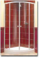 Quadrant Enclosure 800mm / White Frame / Plain Glass