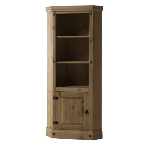 Corona Mexican Pine Furniture Corona Pine Bookcase -Corner