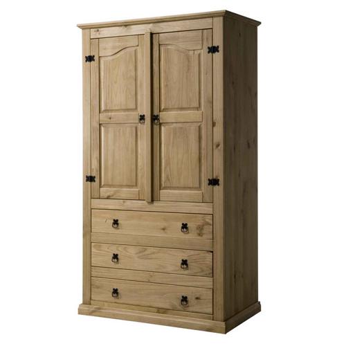 Corona Pine Wardrobe 3 Drawers