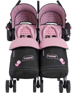 You 2 Twin Stroller - Tweet Tweet