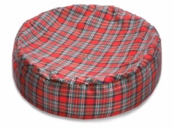 Tartan Bean Bag Cover - Red:Large - 36