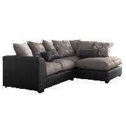 right hand facing corner sofa, charcoal