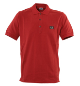 Red Pique Polo Shirt