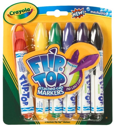 6 Flip Top Markers