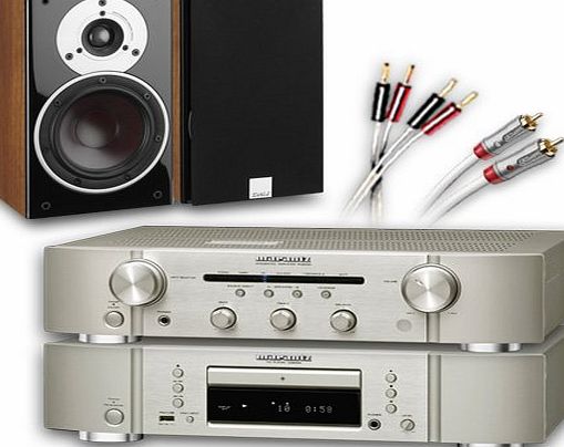 CA-FS10-SW Separates System (Marantz CD6005 CD player Silver + Marantz PM6005 amplifier / DAC Silver + DALI ZENSOR 1 speakers Walnut + 130 QED cable bundle). 2 Year Guarantee + Free ne