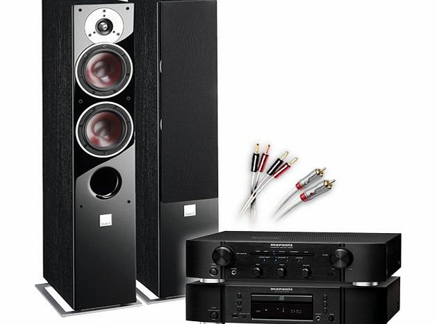 CA-FS11-BB Separates System (Marantz CD6005 CD player Black + Marantz PM6005 amplifier / DAC Black + DALI ZENSOR 5 speakers Black + 130 QED cable bundle). 2 Year Guarantee + Free next