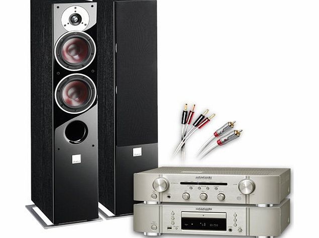 CA-FS11-SB Separates System (Marantz CD6005 CD player Silver + Marantz PM6005 amplifier / DAC Silver + DALI ZENSOR 5 speakers Black + 130 QED cable bundle). 2 Year Guarantee + Free nex