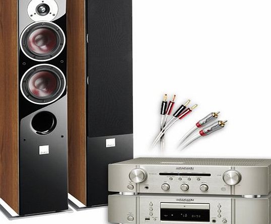 CA-FS11-SW Separates System (Marantz CD6005 CD player Silver + Marantz PM6005 amplifier / DAC Silver + DALI ZENSOR 5 speakers Walnut + 130 QED cable bundle). 2 Year Guarantee + Free ne