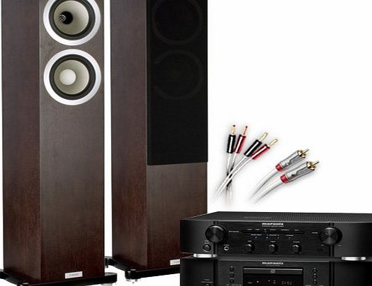 CA-FS12-B Separates System (Marantz CD6005 CD player Black + Marantz PM6005 amplifier / DAC Black + Tannoy DC6T SE speakers Espresso + 130 QED cable bundle). 2 Year Guarantee + Free ne