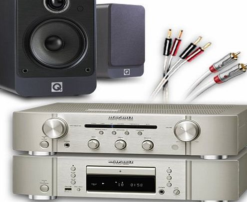 CA-FS9-SG Separates System (Marantz CD6005 CD player Silver + Marantz PM6005 amplifier / DAC Silver + Q Acoustics 2020i speakers Graphite + 130 QED cable bundle). 2 Year Guarantee + Fr