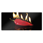 Tops Glass Hob Cover - Hot Chilli