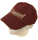 Burgundy and Dark Beige Baseball Cap