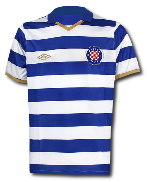 Adidas 2010-11 Hadjuk Split Adidas Home Football Shirt