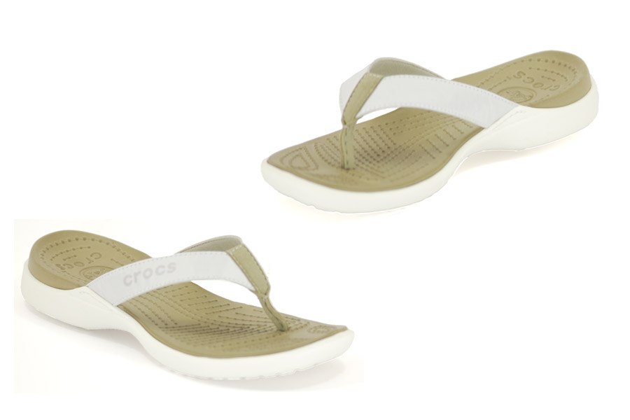 Crocs - Crete - White / Khaki