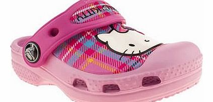 kids crocs pale pink hello kitty clog girls