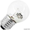 25W Clear Round Golf Bulb 240V ES-E27