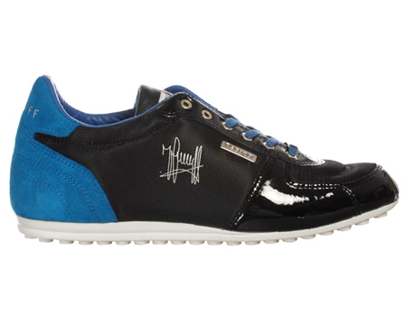 Alano Black/Blue Mesh Trainers