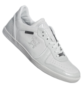 Cruyff Cassetta Mas White and Platinum Leather