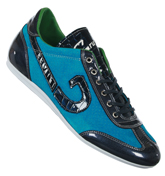 Cruyff Vanenburg Aqua Blue and Navy Trainers