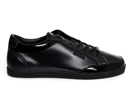 Pelota Black Leather Trainers